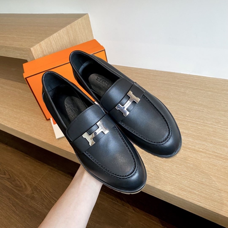 H**mes leather shoes